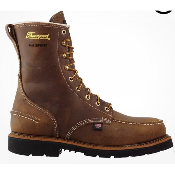 THOROGOOD 1957 SERIES 11" WATERPROOF STEEL TOE WORK BOOTS 804-3898 Size 13 EE - Picture 1 of 10